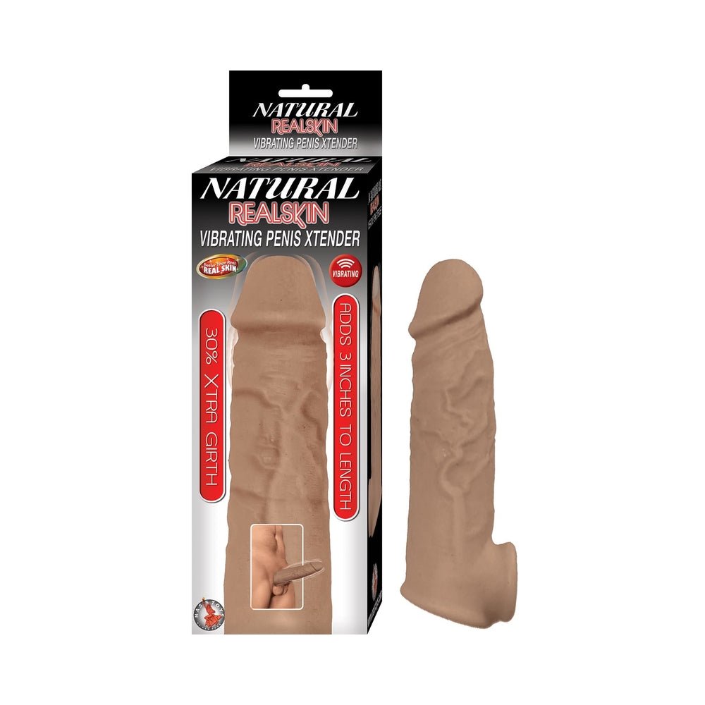 Natural Realskin Vibrating Penis Xtender-Nasstoys-Sexual Toys®