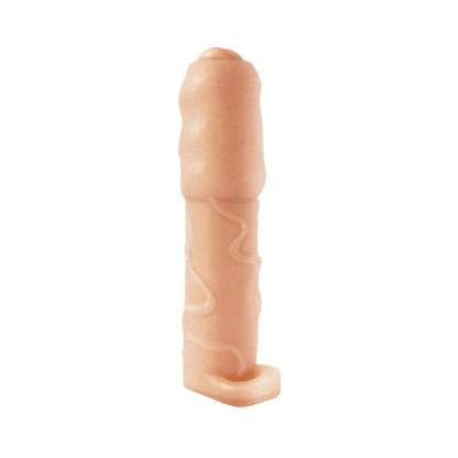 Natural Realskin Vibrating Uncircumsised Xtender With Scrotum Ring-Nasstoys-Sexual Toys®