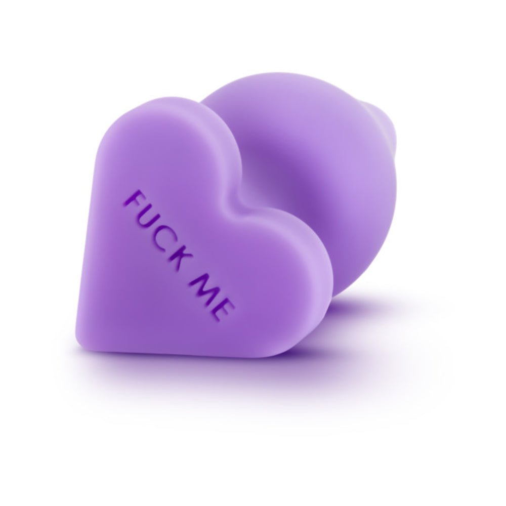 Naughtier Candy Heart Purple Butt Plug-Blush-Sexual Toys®