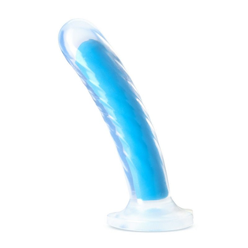 Neo Elite - Glow-in-the-dark Tao - 7-inch Dual-density - Neon Blue-Glo-Sexual Toys®