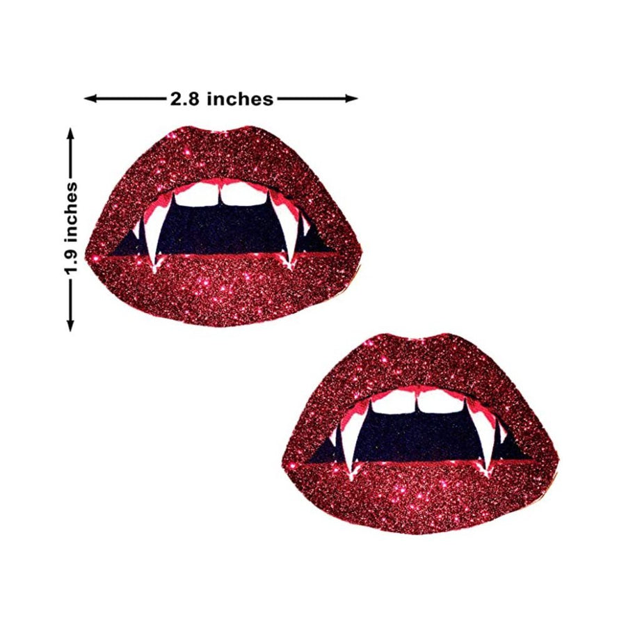 Neva Nude Pasties Vampire Lips Glitter Red-blank-Sexual Toys®