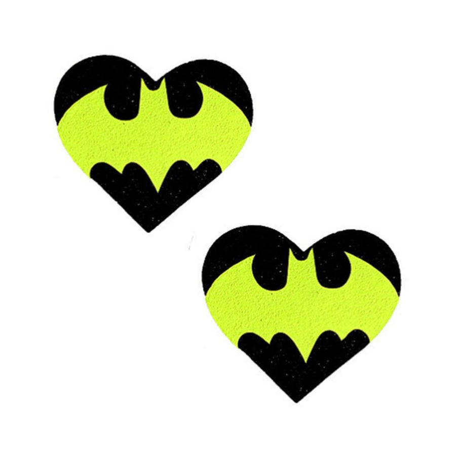 Neva Nude Pasty Heart Neon Batman Signal Glitter Black-blank-Sexual Toys®