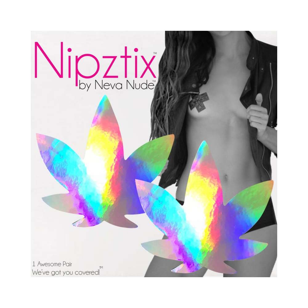 Neva Nude Pasty Weed Leaf Holographic-Neva Nude-Sexual Toys®