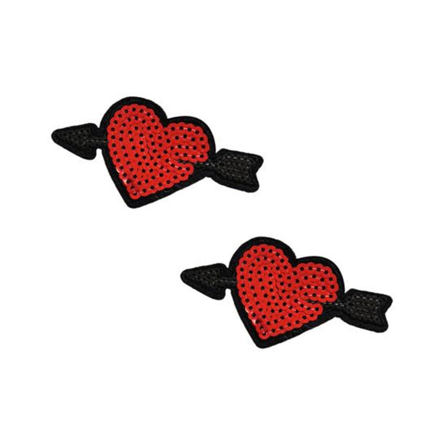 Neva Nude Reusable Pasty Hearts Sequins Pasties-blank-Sexual Toys®