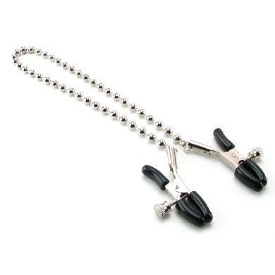 Nipple Clamps Silver Beaded Chain-Nipple Play-Sexual Toys®