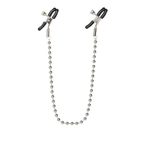 Nipple Clamps Silver Beaded Chain-Nipple Play-Sexual Toys®