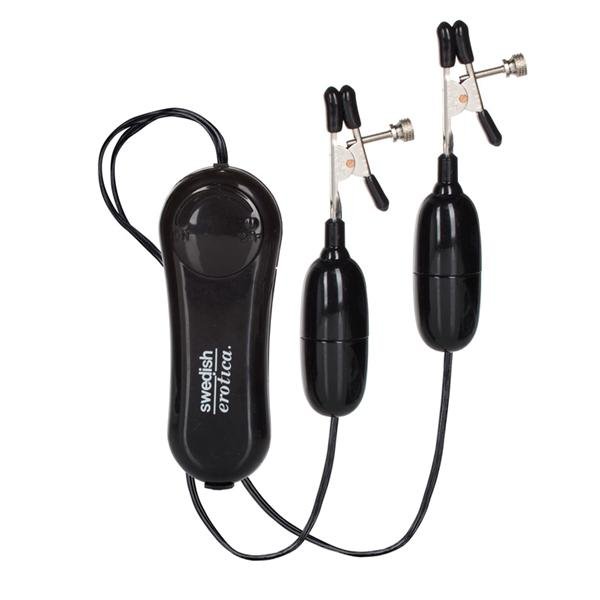 Nipple Play Vibrating Nipple Clamps Black-Nipple Play-Sexual Toys®