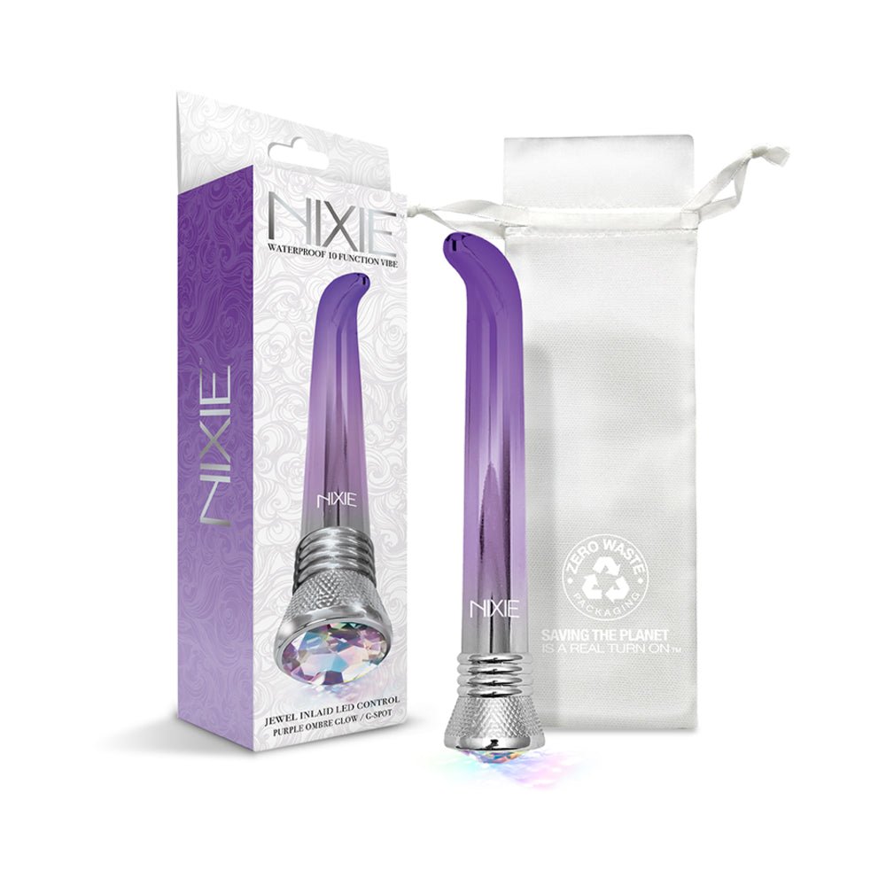 Nixie Waterproof 10-function G-spot Vibe - Purple Ombre Glow-Global Novelties-Sexual Toys®