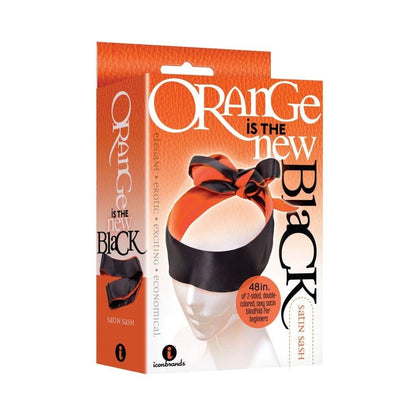 Orange Is The New Black Satin Sash Reversible Blindfold Restraint-Icon-Sexual Toys®