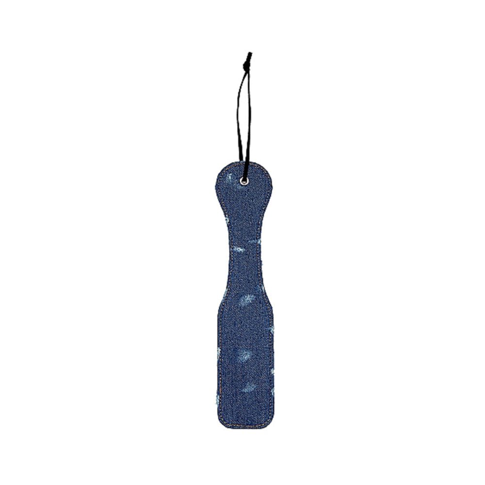 Ouch! Denim Paddle - Roughened Denim Style - Blue-Shots-Sexual Toys®