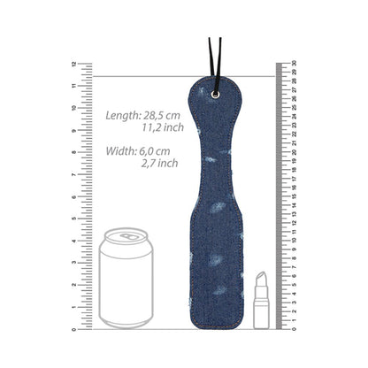 Ouch! Denim Paddle - Roughened Denim Style - Blue-Shots-Sexual Toys®