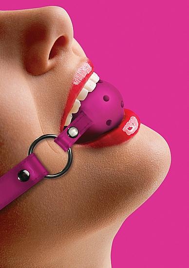 Ouch Gag Ball Leather Straps O/S-Shots-Sexual Toys®