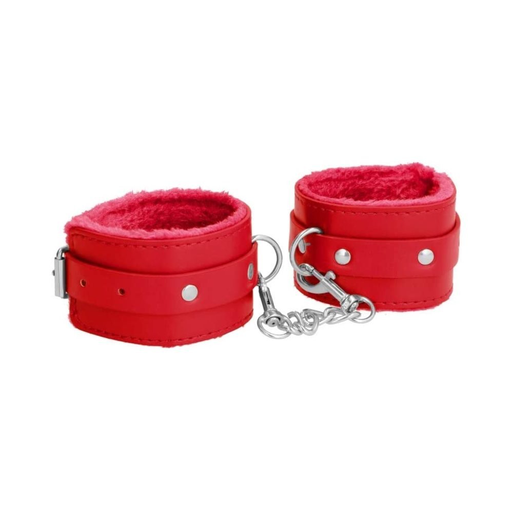 Ouch! Plush Leather Ankle Cuffs-Shots-Sexual Toys®