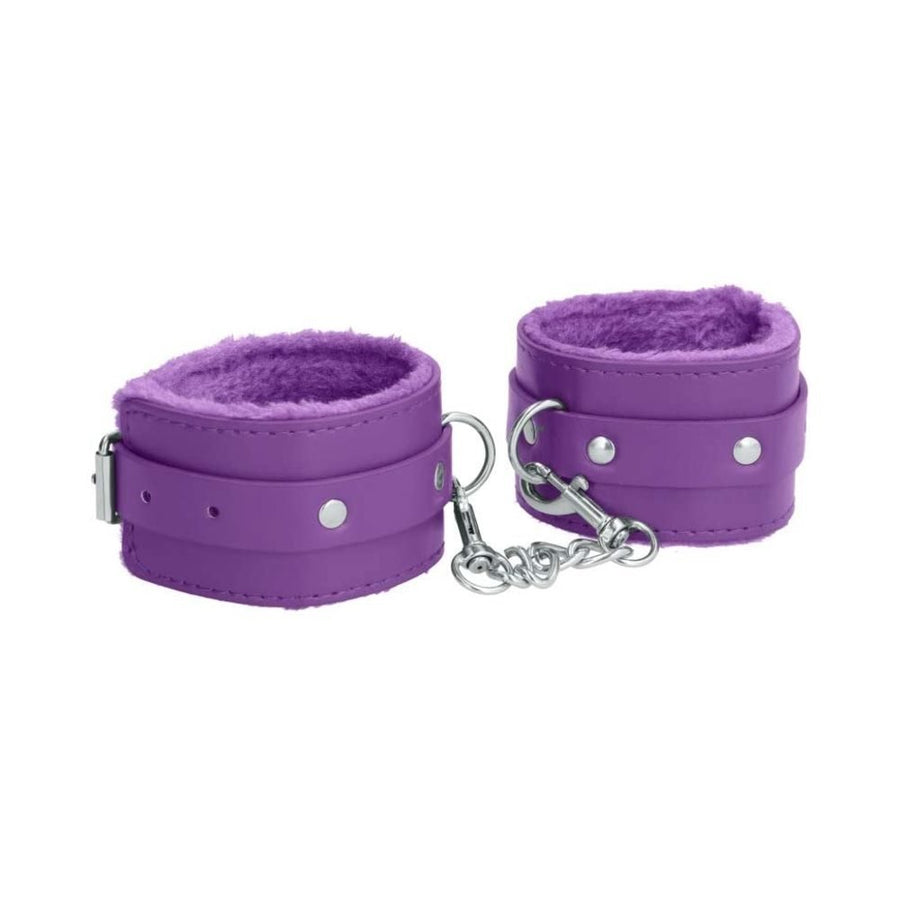 Ouch! Plush Leather Ankle Cuffs-Shots-Sexual Toys®