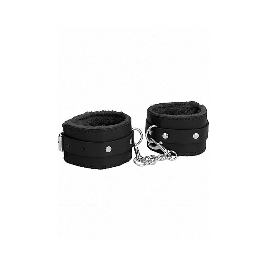 Ouch! Plush Leather Wrist Cuffs-Shots-Sexual Toys®