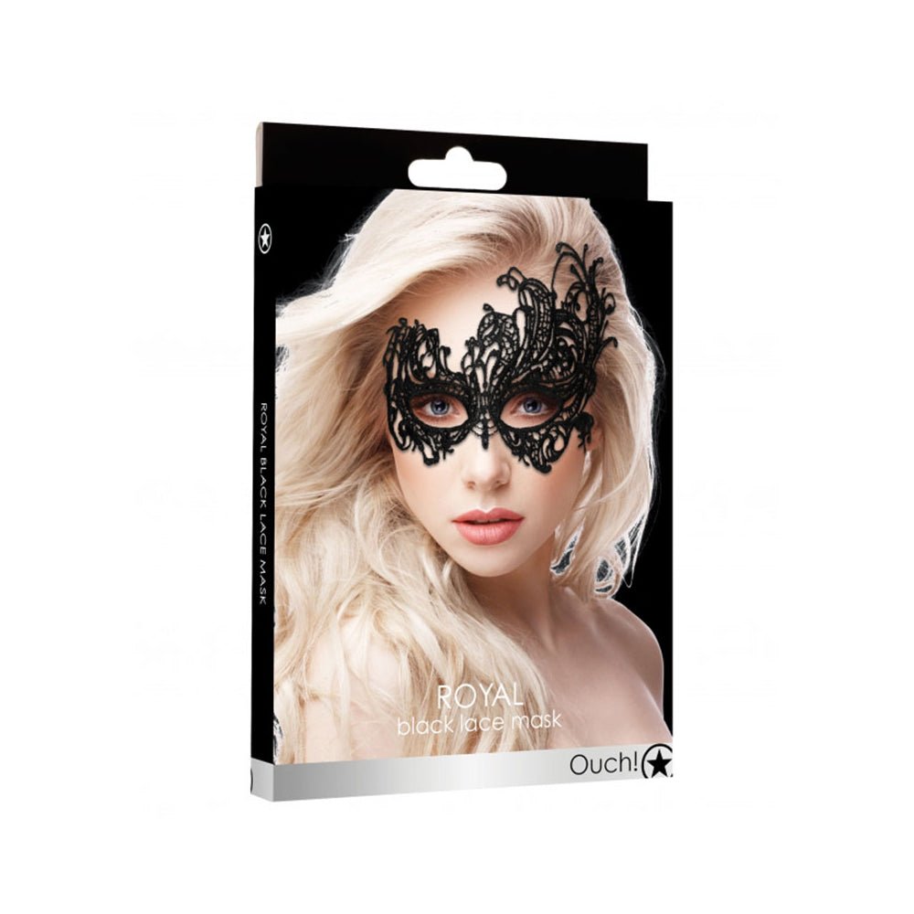 Ouch Royal Lace Mask Black O/S-Shots-Sexual Toys®