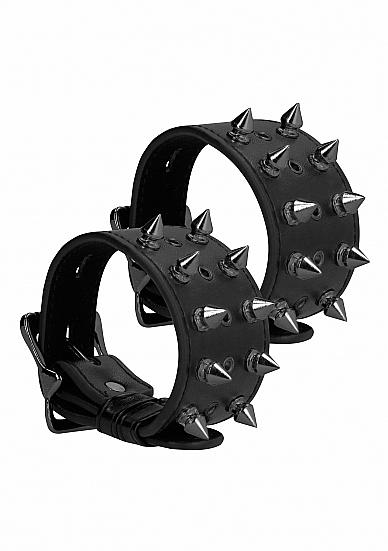 Ouch! Skulls And Bones Handcuffs With Spikes Black-Shots-Sexual Toys®