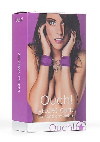 Ouch Velcro Cuffs Purple-Shots-Sexual Toys®