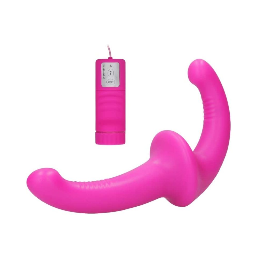 Ouch Vibrating Silicone Strapless Strap On Pink-Shots-Sexual Toys®