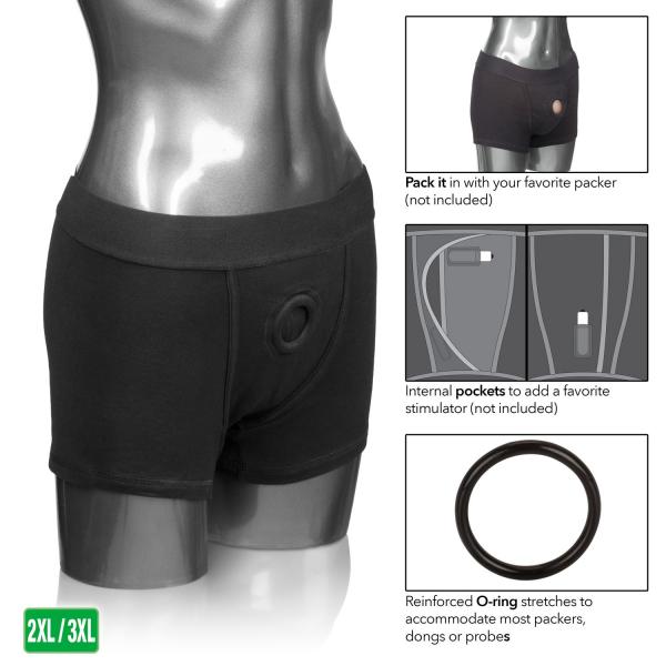 Packer Gear Black Boxer Brief Harness 2XL/3XL-Packer Gear-Sexual Toys®