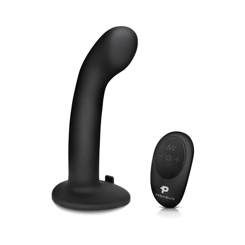 Pegasus 6&quot; Wirelss Remote Control P-spot/g-spot Peg With Harness Black-Electric Eel-Sexual Toys®