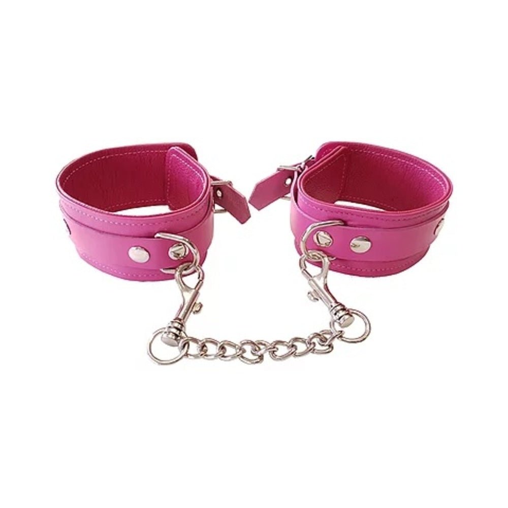 Plain Leather Wrist Cuffs-blank-Sexual Toys®