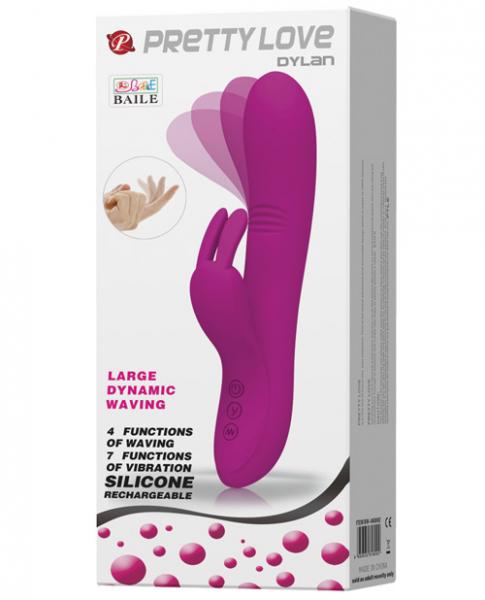 Pretty Love Dylan Bunny Ears Come Hither Rabbit Vibrator Purple-Pretty Love-Sexual Toys®