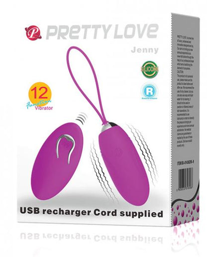 Pretty Love Jenny Remote Control Bullet Vibrator Purple-Pretty Love-Sexual Toys®