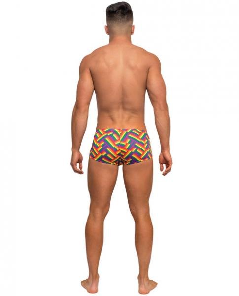 Pride Fest Contoured Pouch Mini Shorts Rainbow XL-Male Power-Sexual Toys®