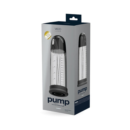 Pump Rechargeable Vacuum Penis Pump Black-VeDO-Sexual Toys®