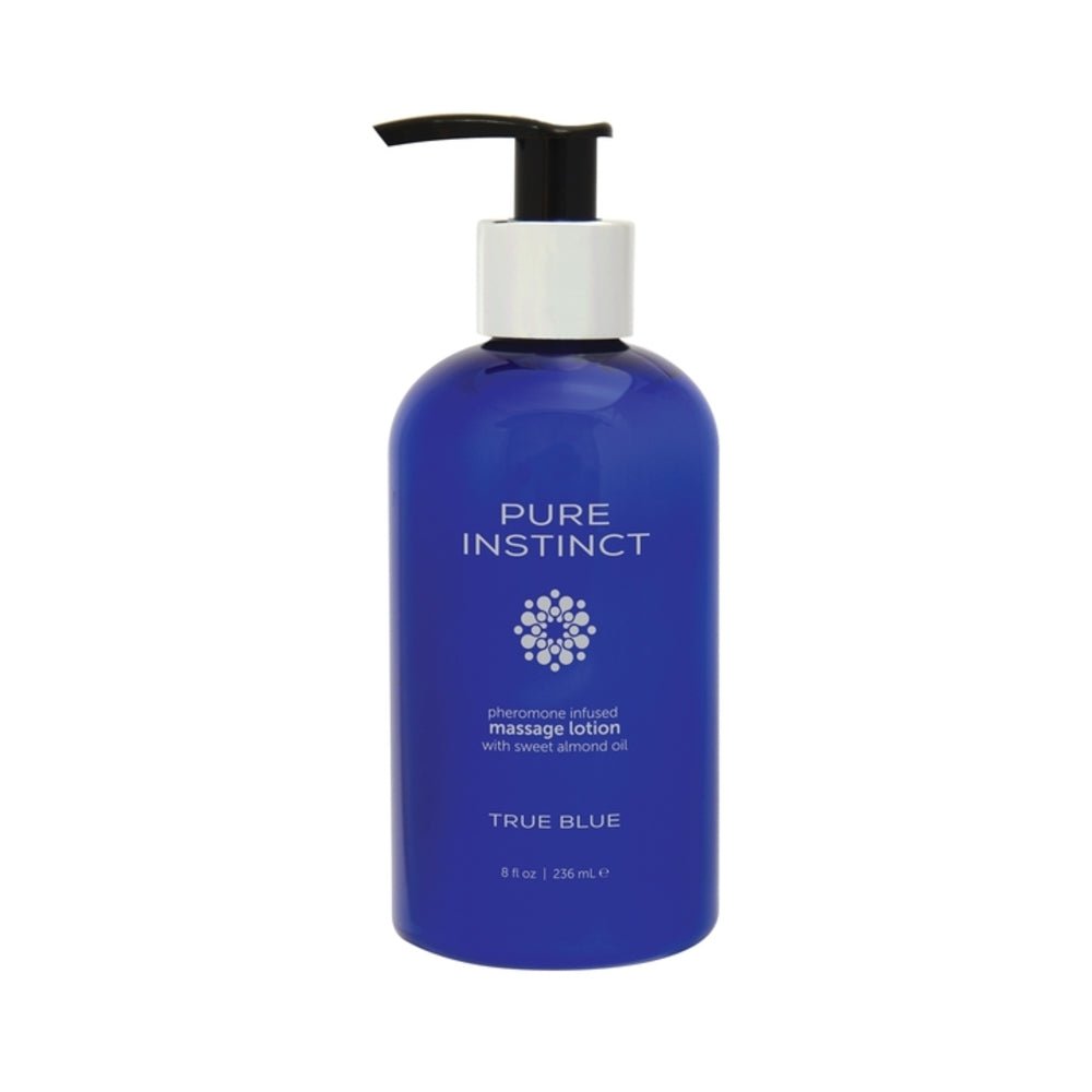 Pure Instinct Pheromone Massage Lotion True Blue 8oz-Classic Brands-Sexual Toys®