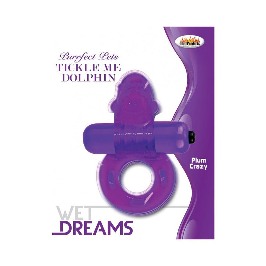 Purrrfect Pet Cock Ring Tickle Me Dolphin Purple-Hott Products-Sexual Toys®