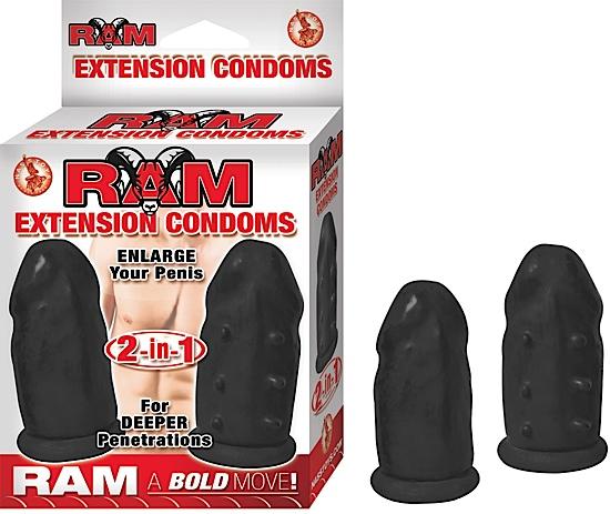 Ram Extension Condoms Black-RAM-Sexual Toys®