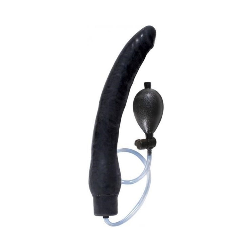 Ram Inflatable Latex Dong 12 Inch	- Black-Nasstoys-Sexual Toys®