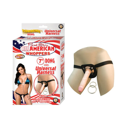 Real Skin All American Whoppers Dong With Universal Harness 7 Inch-Nasstoys-Sexual Toys®