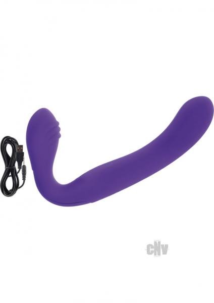 Rechargeable Silicone Love Rider Strapless Strap-on - Purple-Love Rider-Sexual Toys®