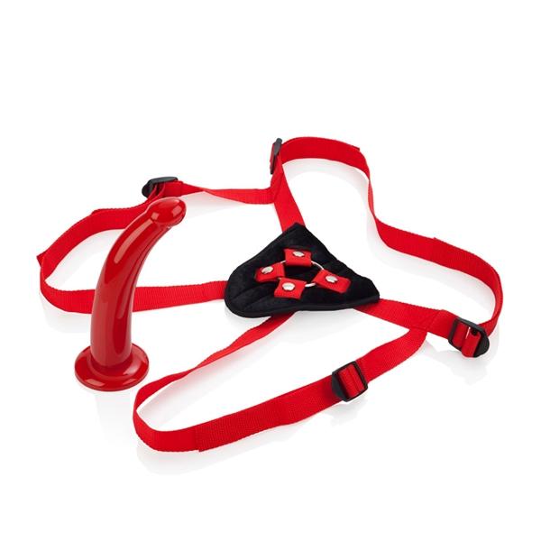 Red Rider Adjustable Strap On With 7 Inch Dong-blank-Sexual Toys®