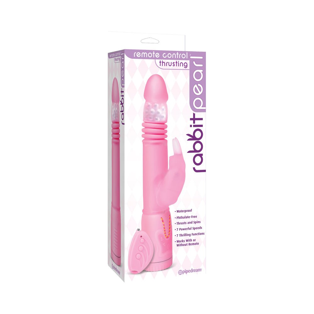 Remote Control Thrusting Rabbit Pearl Vibrator Pink-blank-Sexual Toys®