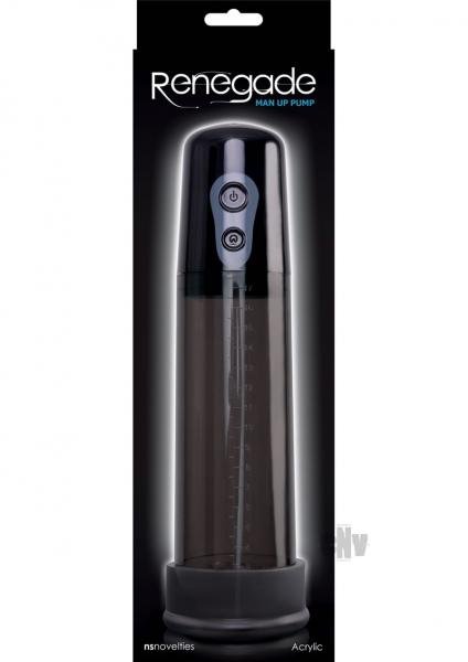 Renegade Man Up Pump Black Acrylic Cylinder-NS Novelties-Sexual Toys®