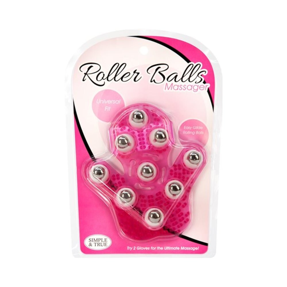 Roller Balls Massager Pink Massage Glove-blank-Sexual Toys®