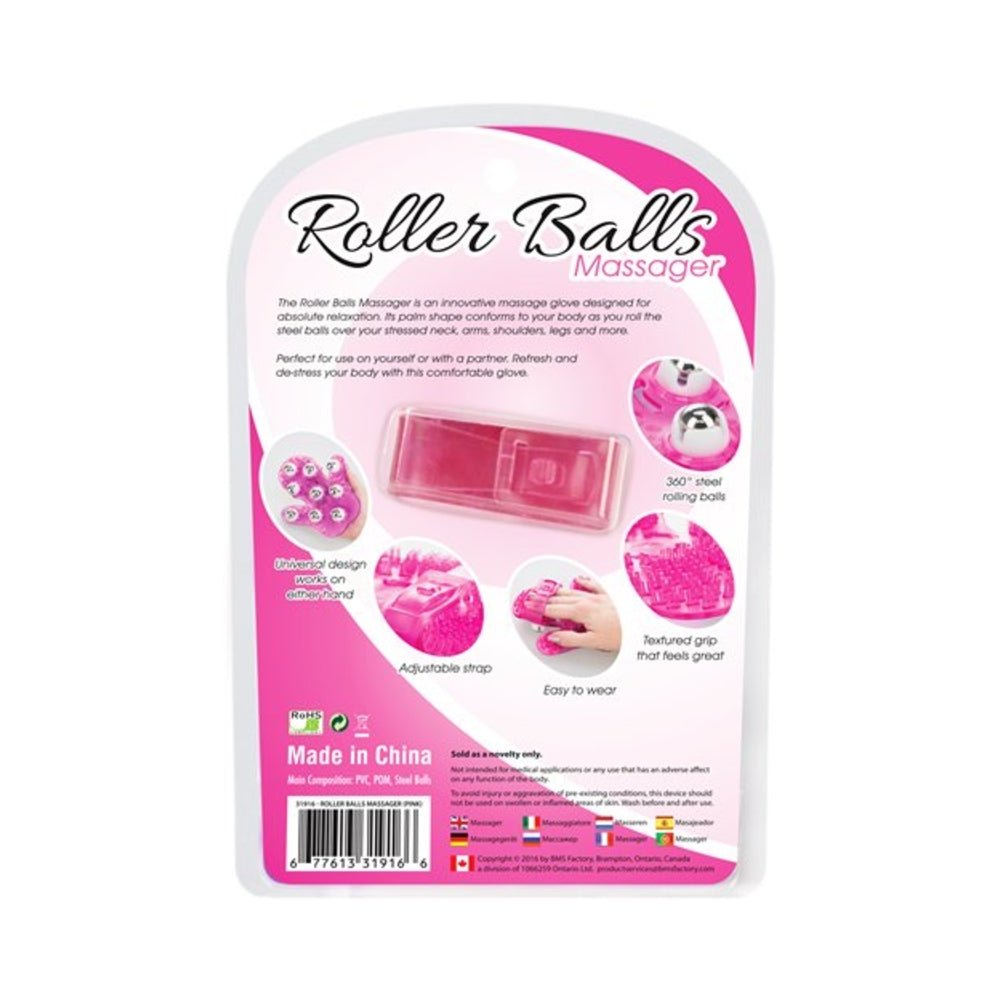 Roller Balls Massager Pink Massage Glove-blank-Sexual Toys®