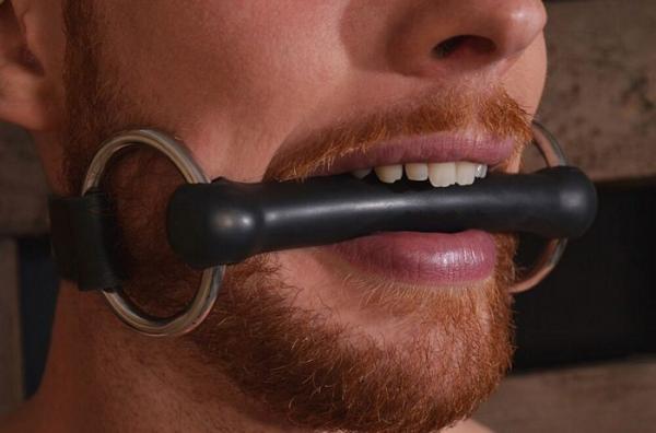 Rouge Leather O-Ring Rod Gag Black-Rouge-Sexual Toys®