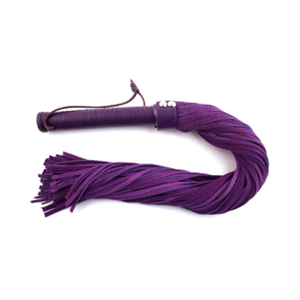 Rouge Suede Flogger Black/purple-blank-Sexual Toys®