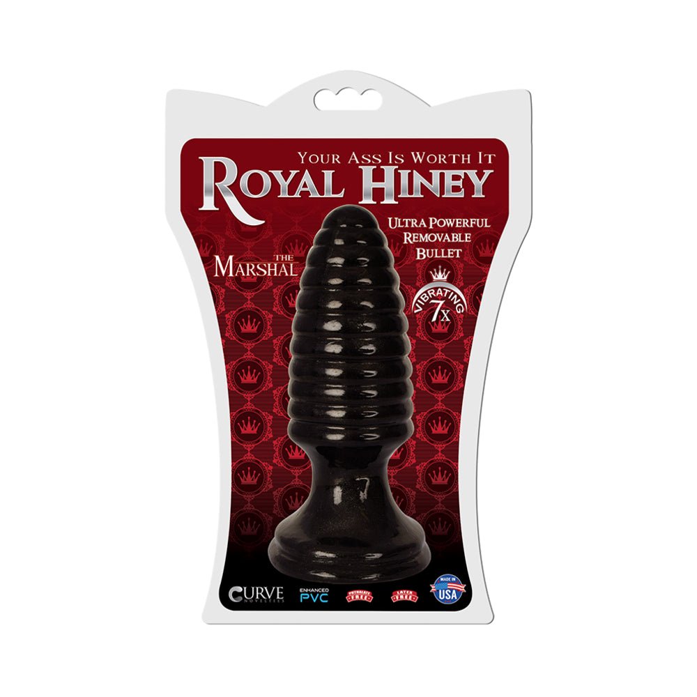 Royal Hiney Red The Marshal Black Butt Plug-Curve-Sexual Toys®