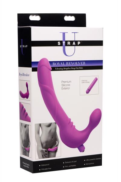 Royal Revolver Vibrating Strapless Silicone Strap On Dildo-Strap U-Sexual Toys®