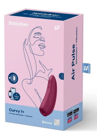 Satisfyer Curvy 1+ Rose Red W/ App-blank-Sexual Toys®