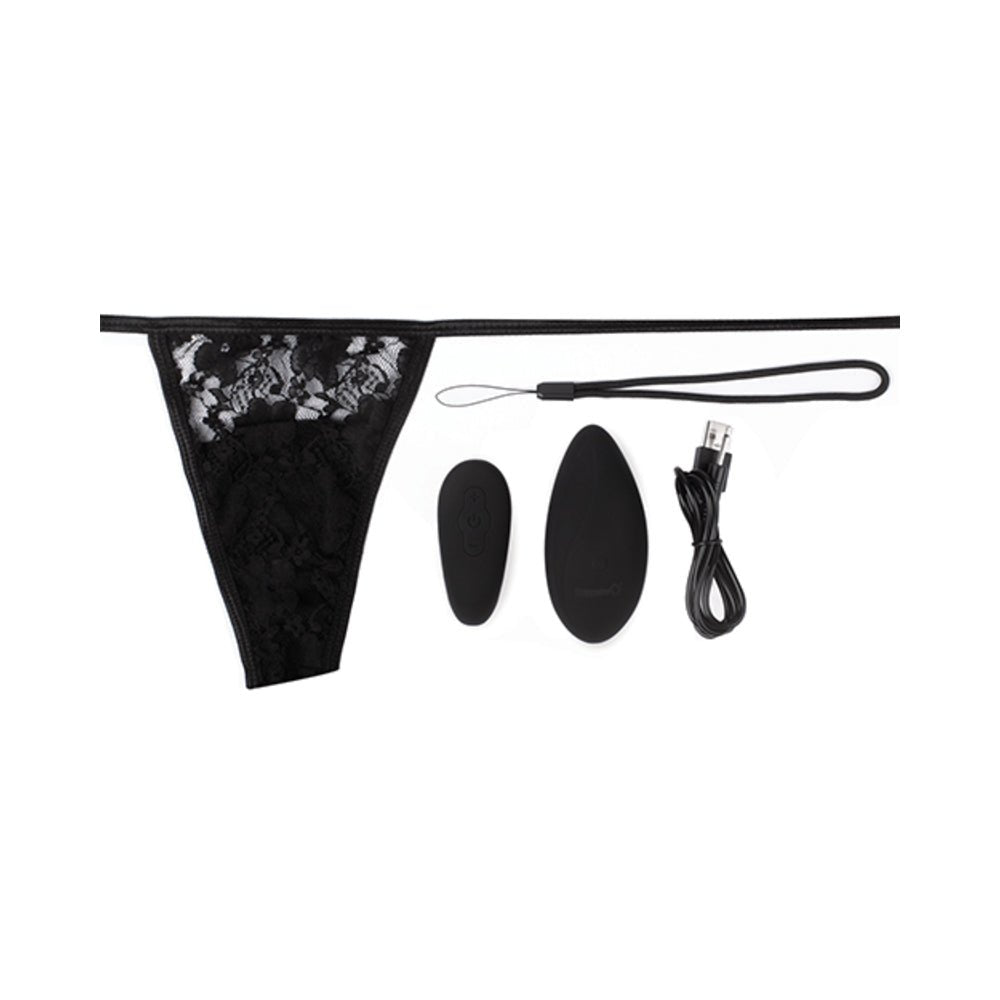 Screaming O Premium Ergonomic Remote Panty Set Black-blank-Sexual Toys®