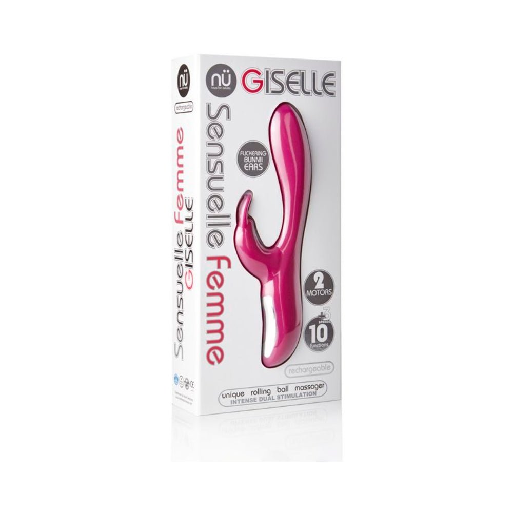 Sensuelle Giselle 10 Fuction 3 Speed Rechargeable Silicone Magenta-Nu Sensuelle-Sexual Toys®