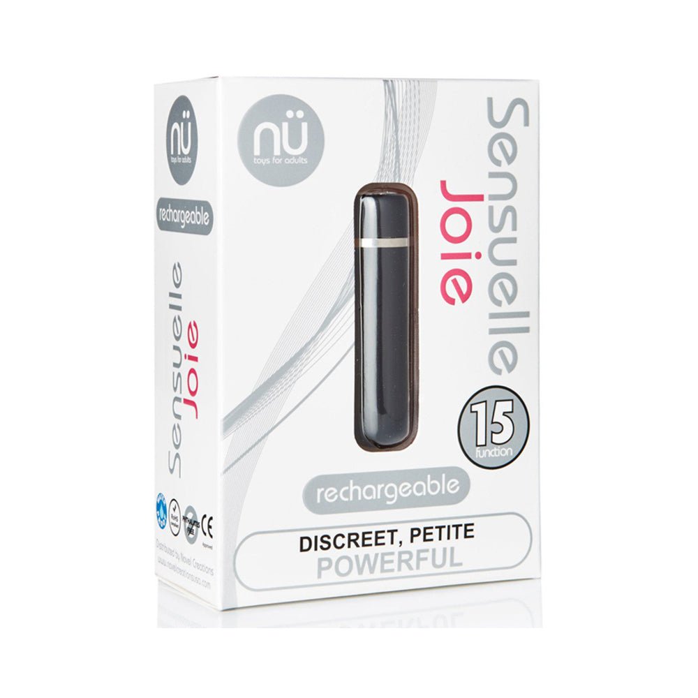 Sensuelle Joie 15 Function Bullet Black-Nu Sensuelle-Sexual Toys®