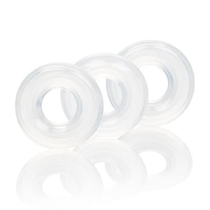 Set Of 3 Silicone Stacker Rings Clear-Cal Exotics-Sexual Toys®